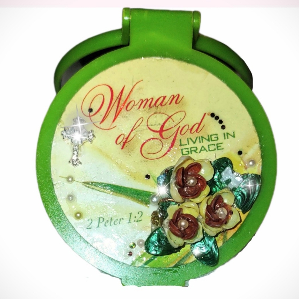 Inspirational Lightweight Jeweled Mirror Case NOT AVAILABLE